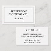 クリーンプロフェッショナル弁護士名刺 名刺 (正面/裏面)