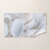 クリーンホワイトシーシェル美しいイン自然 バスタオルセット (ハンドタオル)