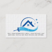 クリーンホームスイープ | 浴室タイル 名刺 (裏面)