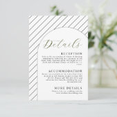 クリーンミニマルの結婚詳細・エンクロージャ・カード エンクロージャーカード (スタンド正面)