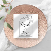 クリーンミニマルア結婚チのナプキン スタンダードカクテルナプキン