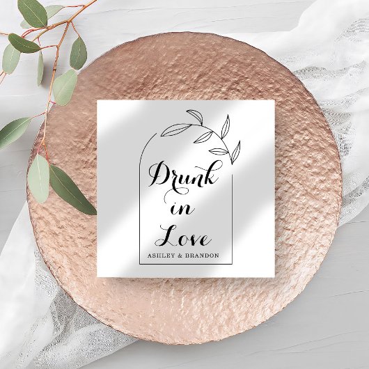 クリーンミニマルア結婚チのナプキン スタンダードカクテルナプキン