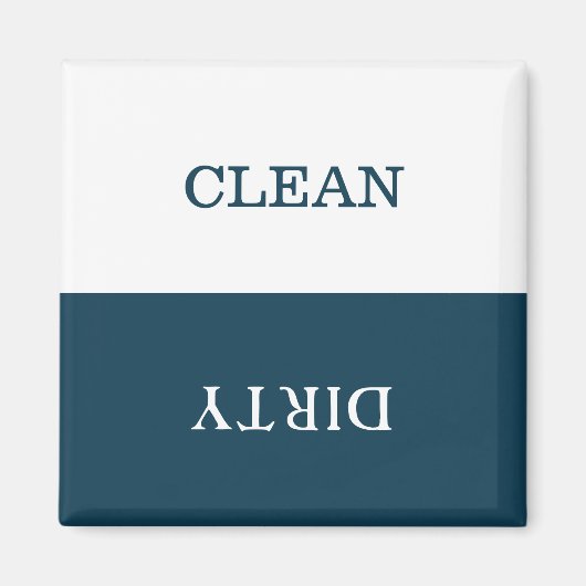 クリーンミニマルダーティ食洗機標識磁石 マグネット (正面)