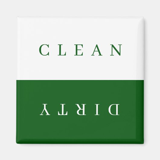 クリーンミニマルダーティ食洗機標識磁石 マグネット (正面)