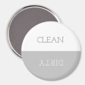 クリーンミニマルダーティ食洗機標識磁石 マグネット (正面/裏面)