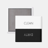 クリーンミニマルダーティ食洗機標識 マグネット (正面/裏面)