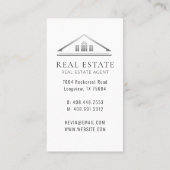 クリーンミニマルリーフプロフェッショナル実在エステート 名刺 (裏面)