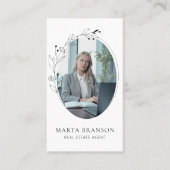 クリーンミニマルリーフプロフェッショナル実在エステート 名刺 (正面)