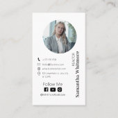 クリーンミニマル不動産仲介業者プロフェッショナル実在エテート 名刺 (正面)