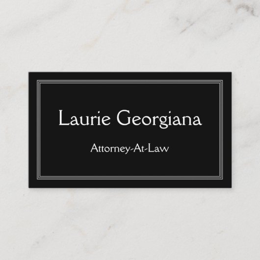 クリーンモダンおよび弁護士の法人向け名刺 名刺 (正面)