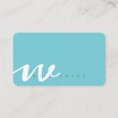 クリーンモダンで洗練されたモノグラミニマルム 名刺 (正面)