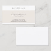 クリーンモダンエレガントデザイントレンディーキュートプレーン 名刺 (正面/裏面)