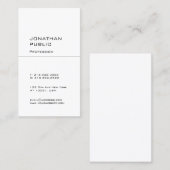 クリーンモダンエレガントデザインプレーンプロフェッショナル 名刺 (正面/裏面)