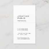 クリーンモダンエレガントデザインプレーンプロフェッショナル 名刺 (正面)