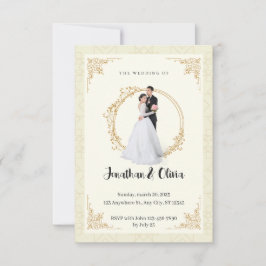 クリーンモダンエレガントミニマ結婚リスト 招待状