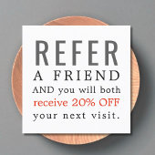 クリーンモダンエレガント美しいサロン紹介カード 紹介カード