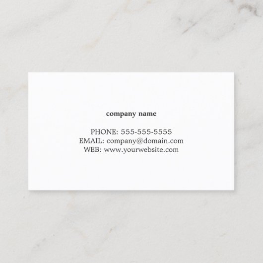 クリーンモダンカラフル野菜栄養士シェフ 名刺 (裏面)