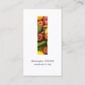 クリーンモダンカラフル野菜栄養士シェフ 名刺 (正面)