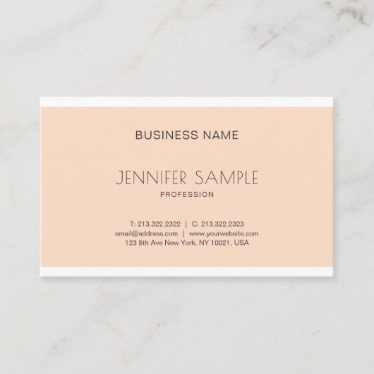 クリーンモダングエレガントラフィックデザインラグジュアリートレンディー 名刺 (正面)