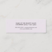 クリーンモダングエレガントレイ鋏美容師 スキニー名刺 (裏面)