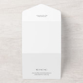 クリーンモダンシックなホリデーフォトオールインワンカード オールインワン招待状 (外側)