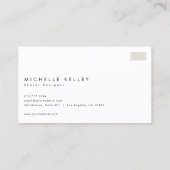 クリーンモダンシンプルスタイリッシュ2トーン 名刺 (裏面)