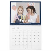 クリーンモダンシンプルタイポグラフィ カレンダー (3月 2027)