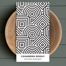 クリーンモダンジオメトリパターンレトログレーと白