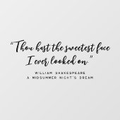 クリーンモダンスクリプエレガントト引用文鏡 ウィンドウサイン (シート)