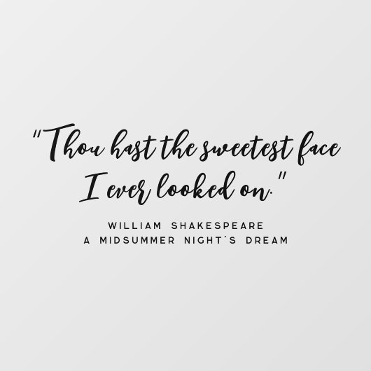 クリーンモダンスクリプエレガントト引用文鏡 ウィンドウサイン (シート)