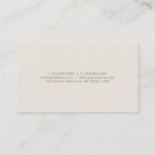 クリーンモダンテンプレートエレガントカラープロフェッショナル 名刺 (裏面)