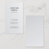 クリーンモダンデザインシルバーグラマートレンディーラグジュアリー 名刺 (正面/裏面)