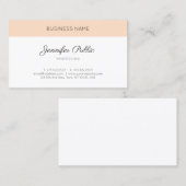 クリーンモダンデザインプレーンエレガントプロフェッショナル 名刺 (正面/裏面)