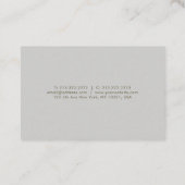 クリーンモダンデザインプロフェッショナルプ魅力的ラン 名刺 (裏面)