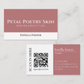 クリーンモダンピスタイリッシュックホワイトプロフェッショナルはっきりした 名刺 (正面/裏面)