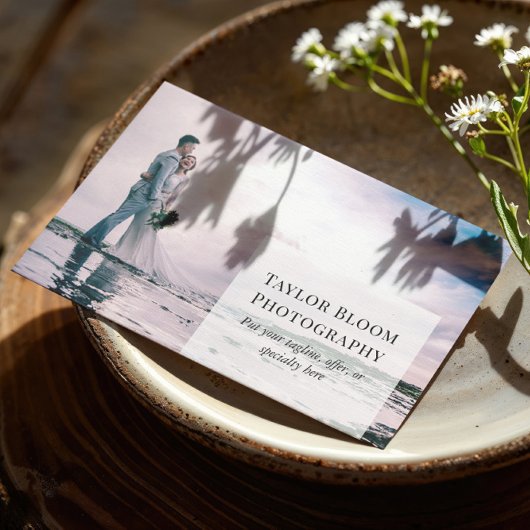 クリーンモダンフォトプロフェッショナル写真家 名刺