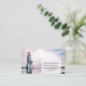 クリーンモダンフォトプロフェッショナル写真家 名刺 (スタンド正面)
