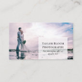 クリーンモダンフォトプロフェッショナル写真家 名刺 (正面)