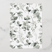 クリーンモダンボエレガントタニカルグレイ 箔シーズンカード (裏面)