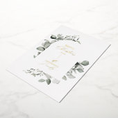 クリーンモダンボエレガントタニカルグレイ 箔シーズンカード (回転した状態)