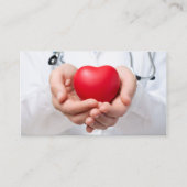 クリーンモダンユニークハートドクターメディカル 名刺 (正面)