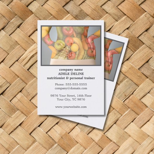 クリーンモダン体栄養士パーソナルトレーナー 名刺