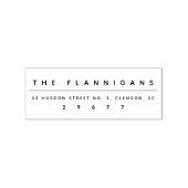 クリーンモダン差出人住所 ラバースタンプ (インプリント)