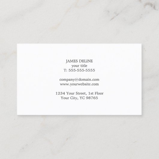 クリーンモダン赤いハート医師 名刺 (裏面)