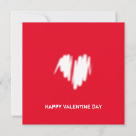 クリーンモノクロクモダンラスVibeラブハート カード