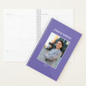 クリーンユニークパープル女性写真事業 プランナー手帳 (ディスプレー)