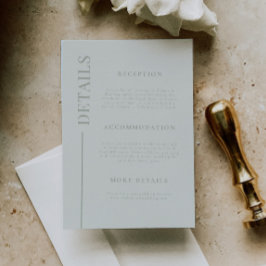 クリーンラインセージ結婚グリーン詳細 エンクロージャーカード