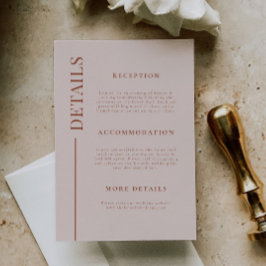 クリーンラインテラコッタ結婚の詳細 エンクロージャーカード