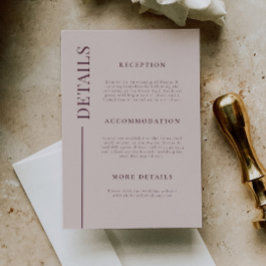 クリーンラインマウーブ結婚の詳細 エンクロージャーカード