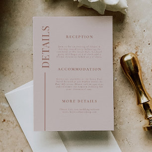 クリーンライン赤面結婚ピンク詳細 エンクロージャーカード